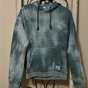 Reebok Men's Tie-Dye Hoodie - Green Size Small